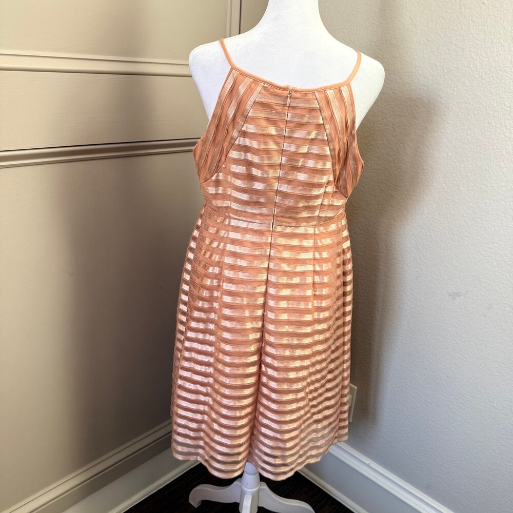 A Pea in the Pod Maternity Peach Strappy Special Occasion Dress β Size M - Picture 3 of 5